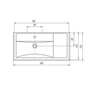 Раковина Grossman Kirovit Фостер 80см 30469